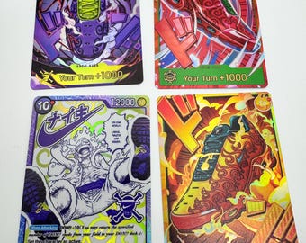 Custom Shoe Collab Cards!! TCG Proxy foil textured OP Pirate