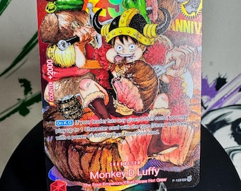 Elbaf Promo 29th Anniversary Luffy Character One Piece TCG Custom Texture foil Proxy