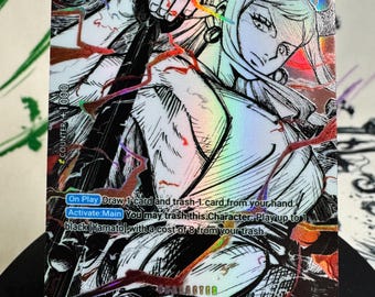 Custom Yamato Alt Art SP Card Textured Foil Proxy OP Pirate