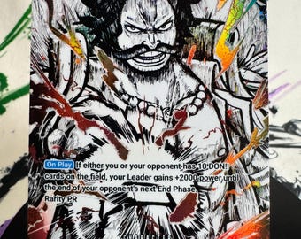 Custom Roger Op17 Alt Art SP Card Textured Foil Proxy OP Pirate