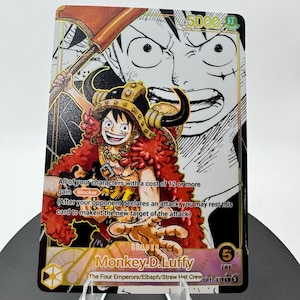 Manga Black Leader TCG Textura personalizada foil Proxy OP Pirate OP17
