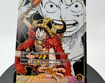 Manga Black Leader TCG Custom Texture foil Proxy OP Pirate OP17