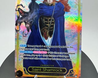 Custom Shamrock Alt Art OP18 Card Textured Foil Proxy OP Pirate