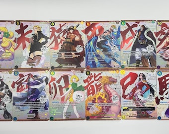 English Chinese Anniversary Set Alt Art Card Textured Foil Proxy OP Pirate