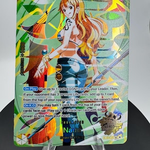 Japanese 4th Anniversary Eb03 Nami Alt Art Card Textured Foil Proxy OP Pirate