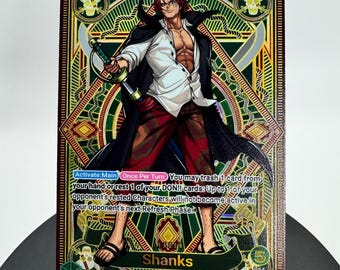 OP17 Green Shanks SP Leader Card: Textured Rainbow Foil Proxy TCG OP Pirate
