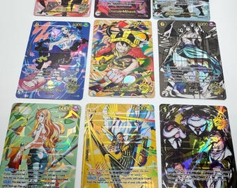 English 4th Japanese Anniversary Set Alt Art Card Textured Foil Proxy OP Pirate