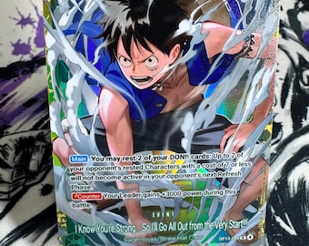 I Know You’re Strongイベント英語プロモOP13-040カスタムTCGカード：テクスチャードフォイルプロキシプレミアムコレクション