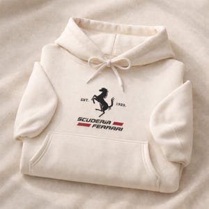 Ferrari Scuderia embroidered Hoodie | Ferrari Formula 1 (Formula ONE ) | Embroidered Racing Merch | Ferrari Horse logo