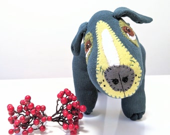 Sock dog Mistletoe  bamboo sock dog , dog plush standing