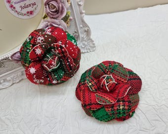 Leather Camellia Flower Brooch: Handmade Party Accessory