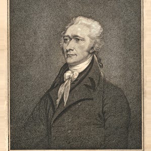 Alexander Hamilton Portrait Digital Print, John Trumbull, 1792, Founding Father Wall Art 8x10