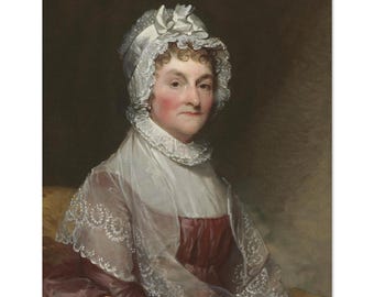 アビゲイル・アダムズの版画、ギルバート・スチュアートの肖像画、歴史上の女性たちの壁掛けアート