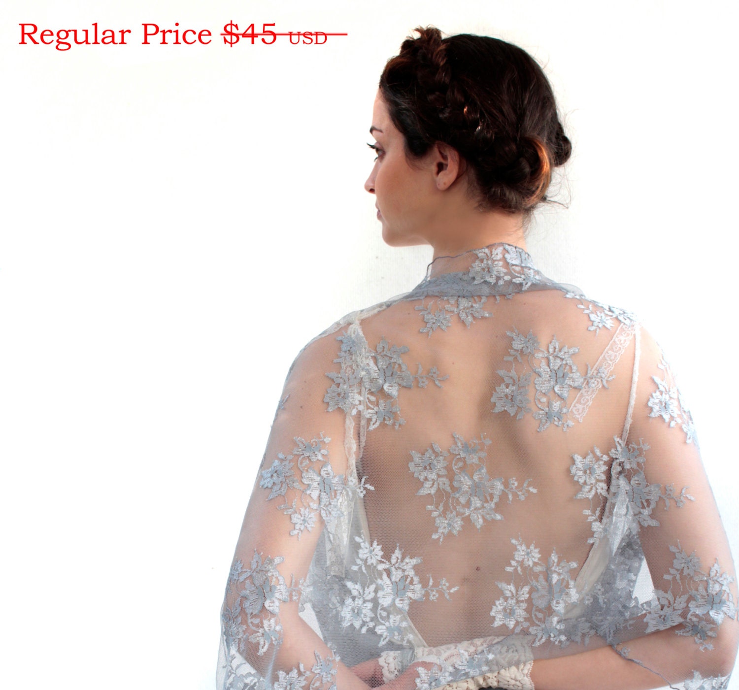 bridal lace shawl