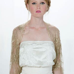 Gold Lace Wedding Shrug