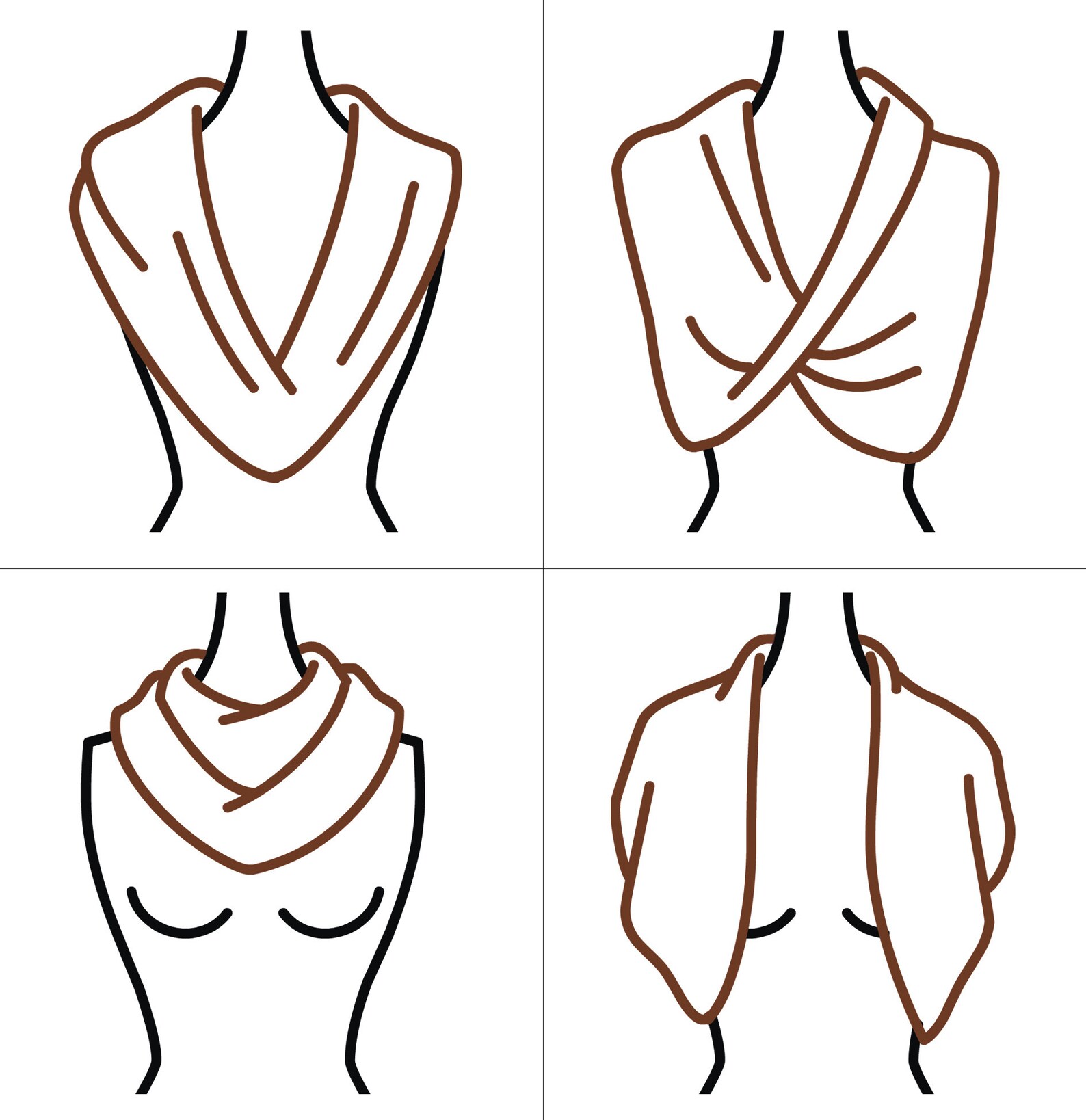 how to use shawl as cover up