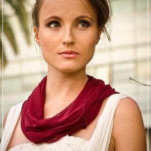 Burgundy Shawl Versatile Shawl Wrap- Shawl, Shrug, Crisscross Or Loop Scarf, Wedding Shawl, Burgundy Bridal Accessories