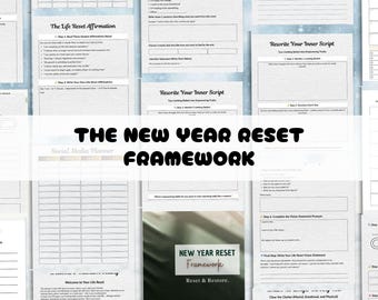 The New Year Reset Framework | Annual Reset Planner | New Year Clarity & Planning Tool