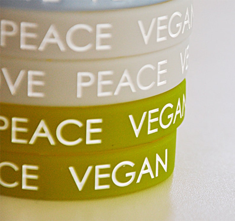 Vegan Accessories Multi Color Pack Wristbands Pack of 3 Etsy