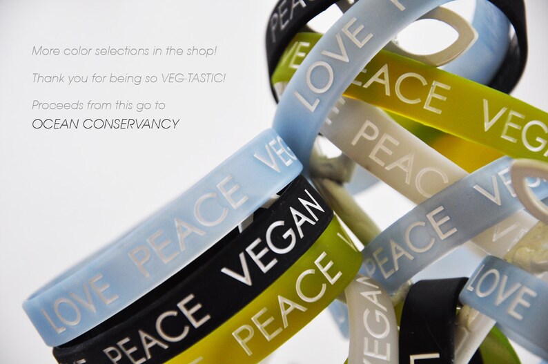 Vegan Accessories Multi Color Pack Wristbands Pack of 3 Etsy