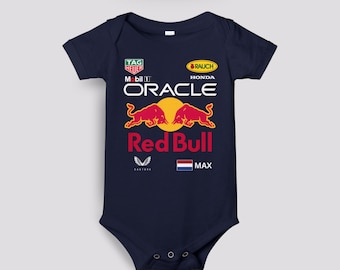 Body de bebé de Red Bull Racing F1, traje de carreras infantil de Max Verstappen