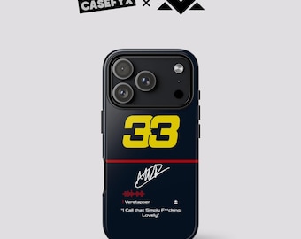 Max Verstappen "I Call that Simply F**cking" - Race Edition Phone Case