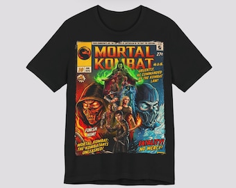Mortal Kombat Movie T-shirt: Vintage Movie Unisex Graphic Tee