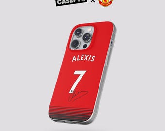 Alexis Sanchez #7 Jersey Phone Case | Manchester United Style Football Flexi Case iPhone, Samsung Cover