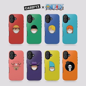 One Piece Straw Hat Crew-telefonskal | Skyddande dubbelskiktat fodral