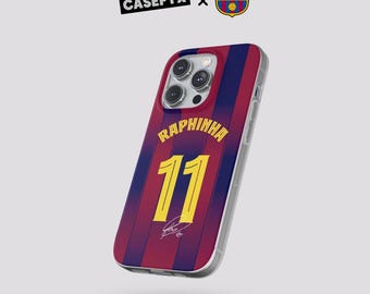 Raphinha #11 Jersey Phone Case | Barcelona Style Football Flexi Case iPhone, Samsung Cover