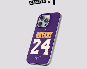 Kobe Bryant #24 Jersey Phone Case | LA Lakers Style Basketball Flexi Cover