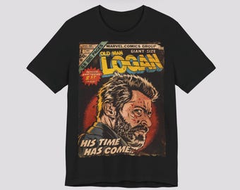Logan Retro Wolverine Comic Cover T-shirt: Vintage Unisex Graphic Tee