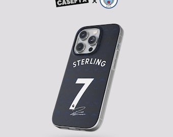 Raheem Sterling #7 Jersey Phone Case | Manchester City Style Football Flexi Case iPhone, Samsung Cover
