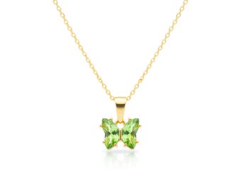 Collar de mariposa, colgante de mariposa minimalista, elegante regalo de joyería para ella