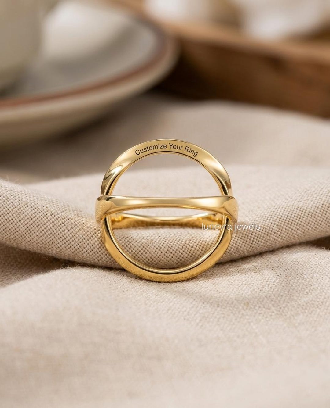 Secert Rings Openable Secret Message Ring, 18K Gold Vermeil Hidden Compartment Ring ...