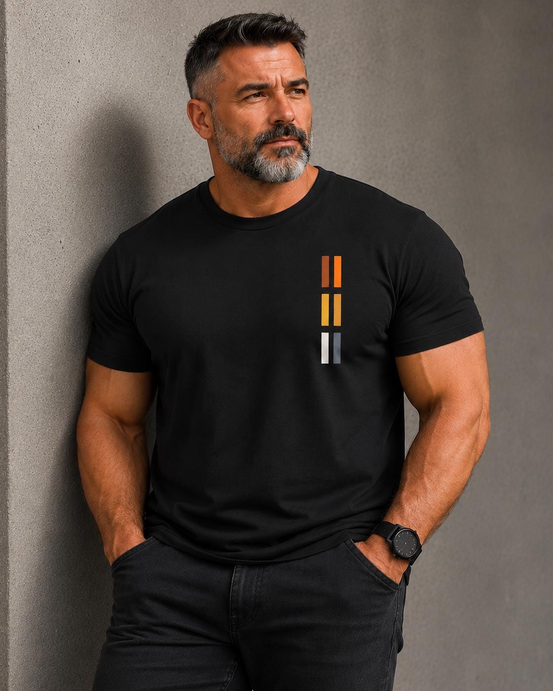 Personalized Minimalist Color Block Tee