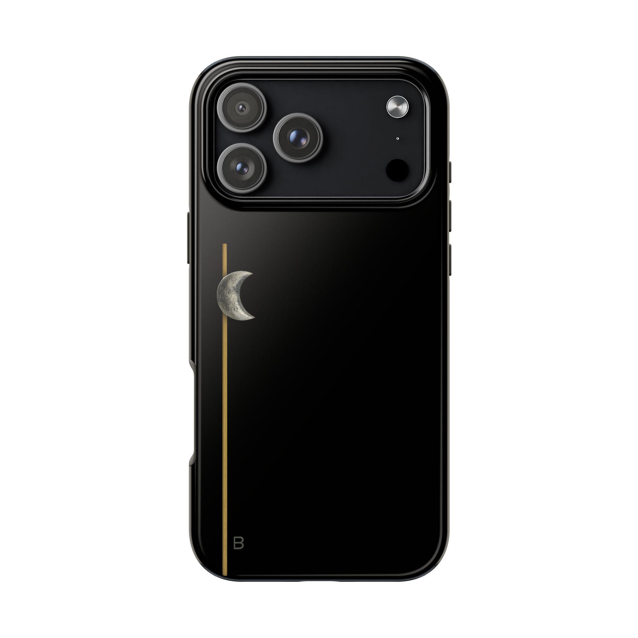 Black Minimalist Phone Case: iPhone Samsung