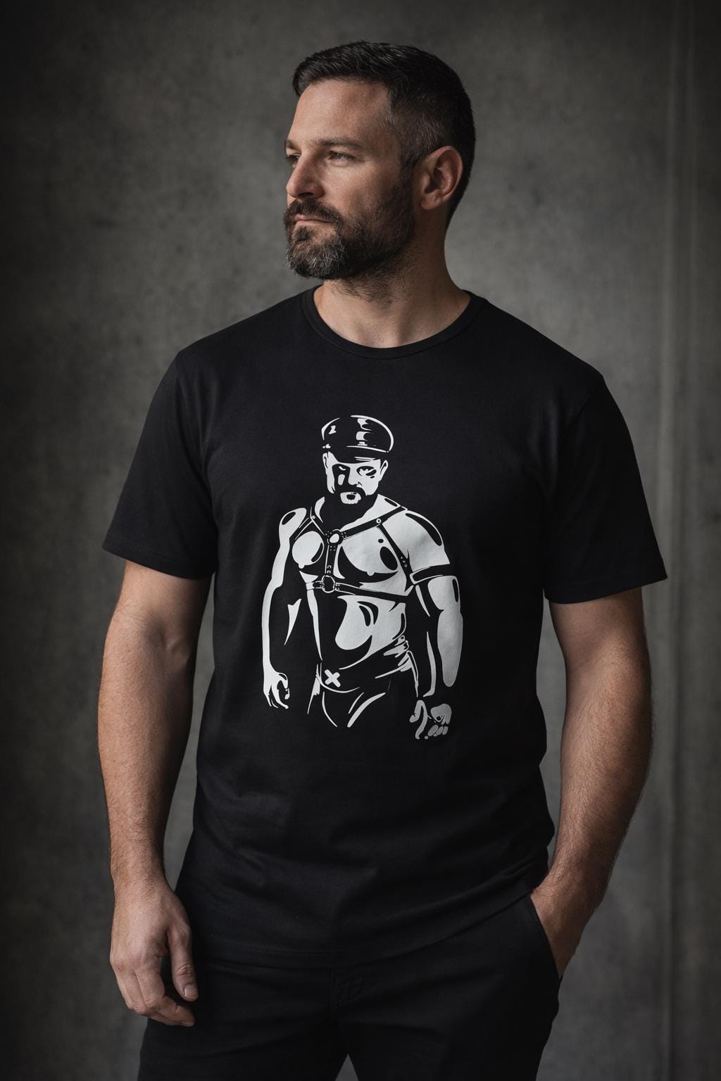 Bear Leather Graphic Tee