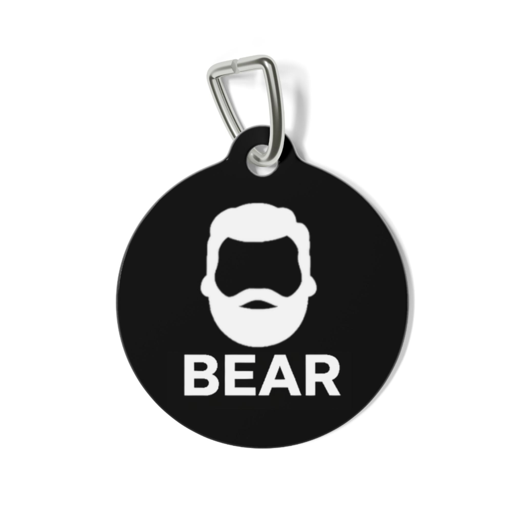 Personalized Beard Icon Pet ID Tag