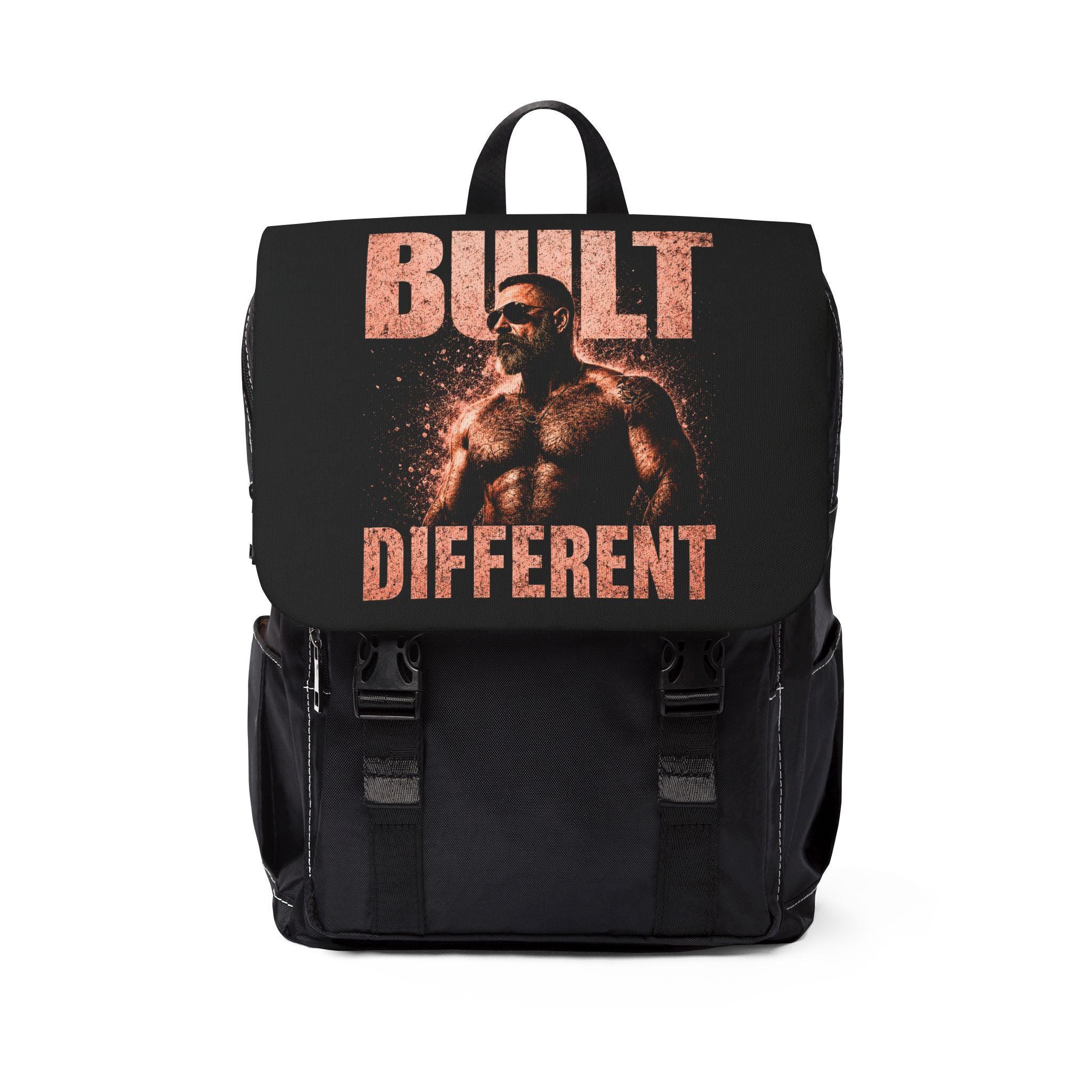 BUILT DIFFERENT Mens Backpack Rugged Streetwear Utility Bag