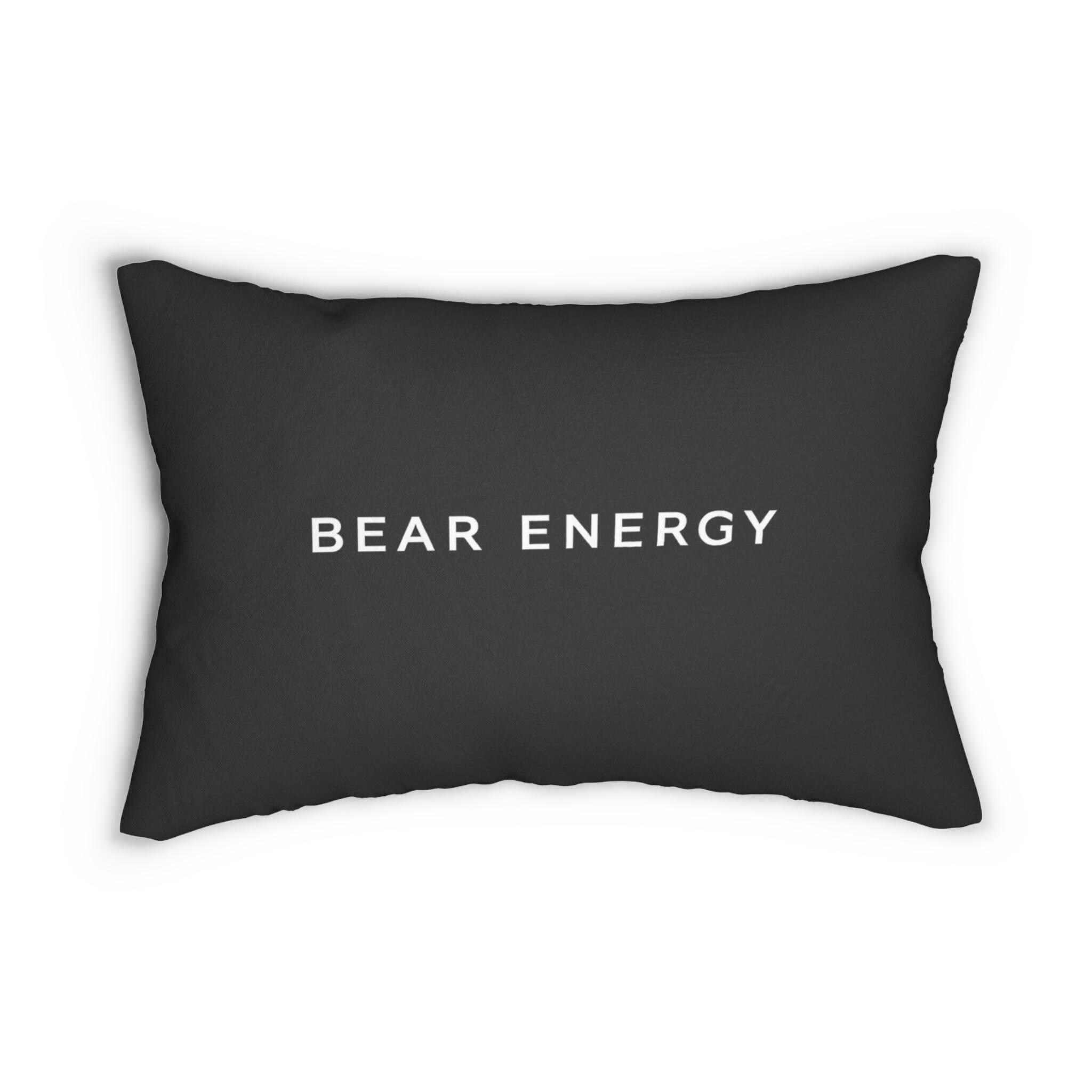 Bear Paw Print Lumbar Pillow - Modern Decorative Cushion