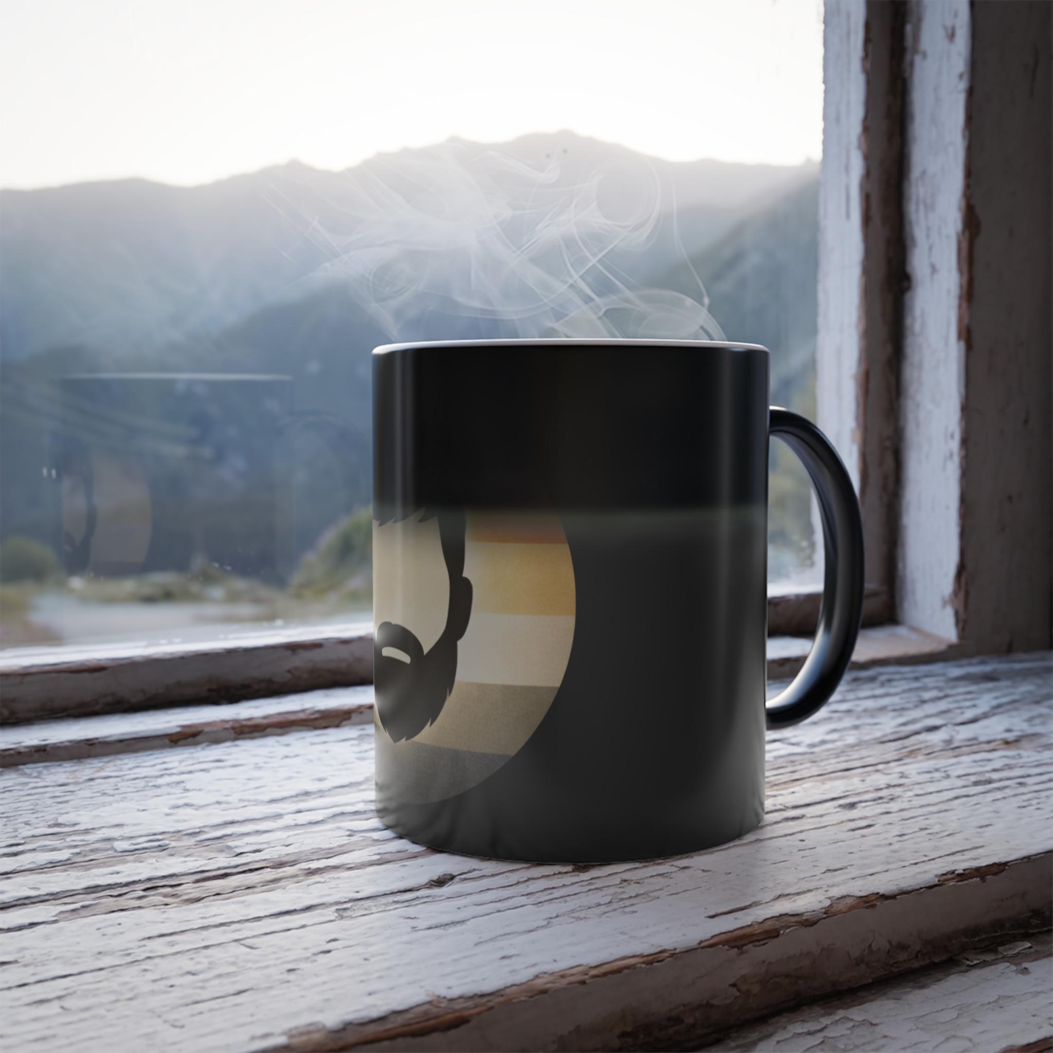 Turcobear Bear Face Heat Reveal Mug  - Color Changing Coffee Cup