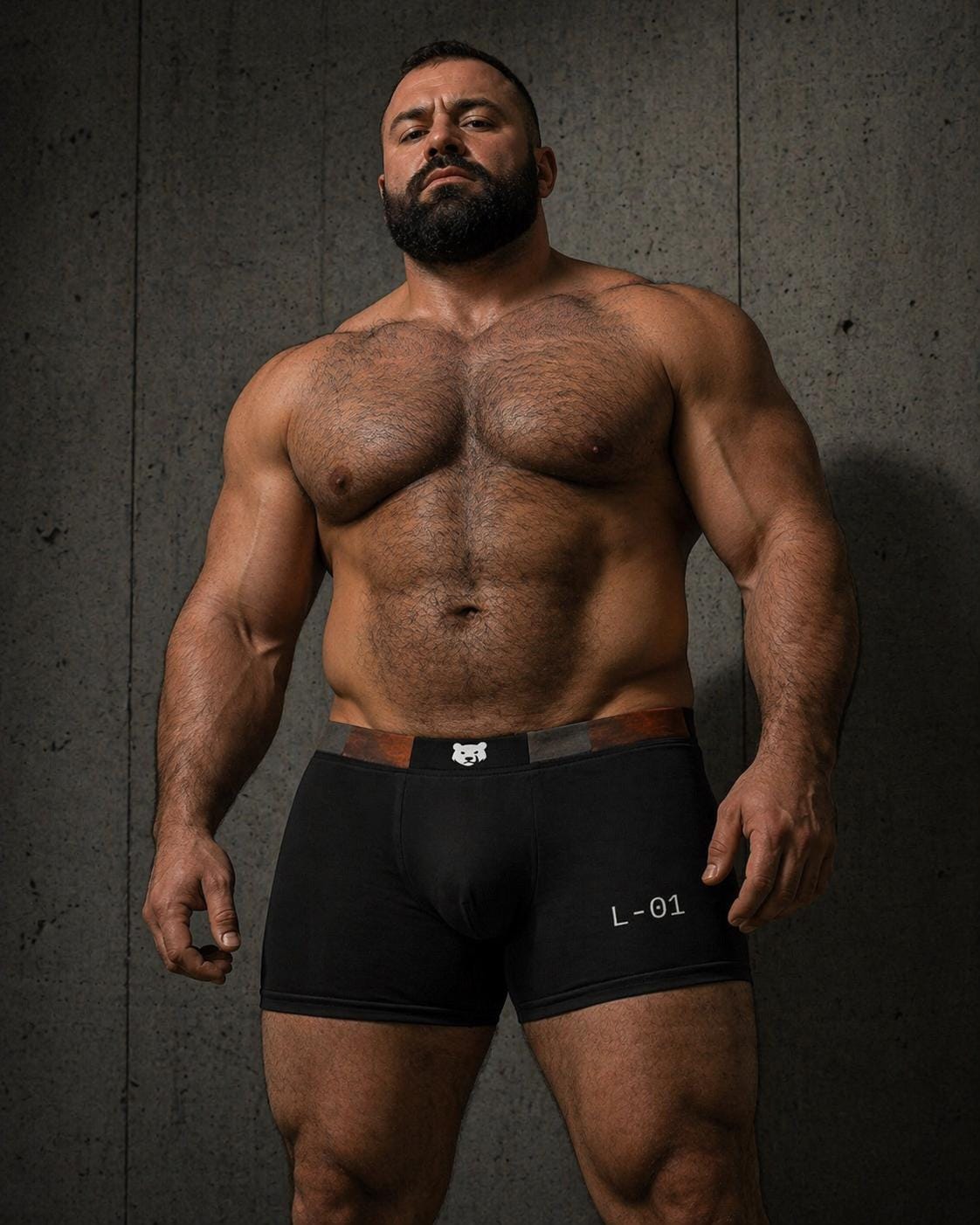Turcobear L-01 Boxer Briefs: Minimalist Support Pouch Underwear