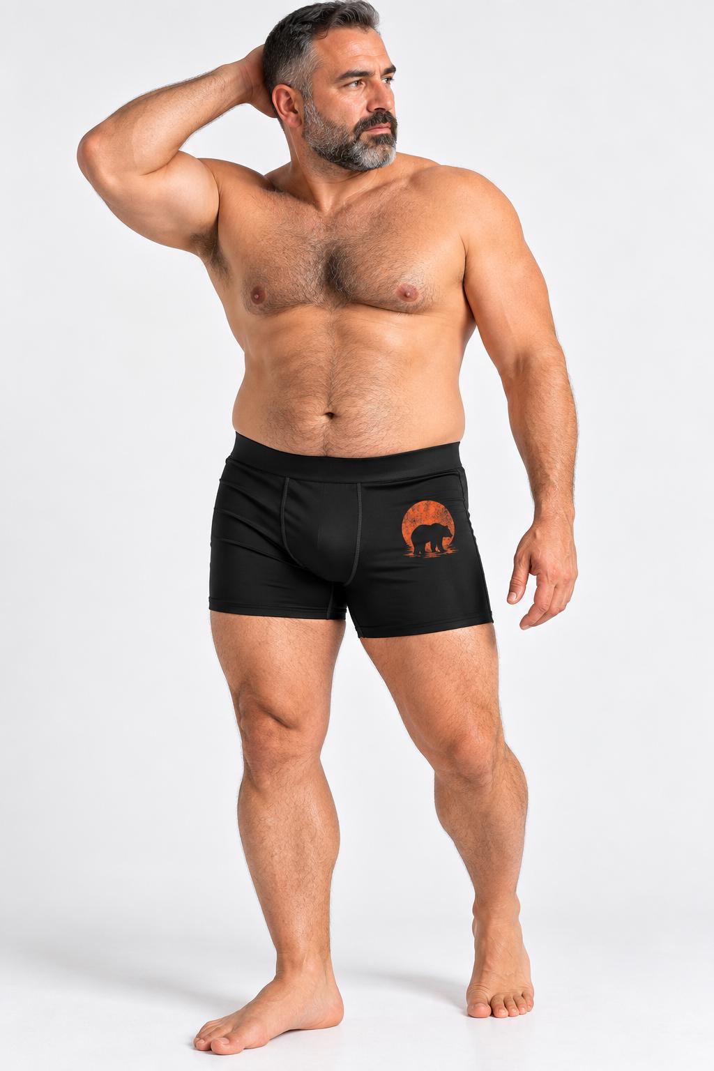 Black Bear Boxer Briefs Men s Stretch Underwear