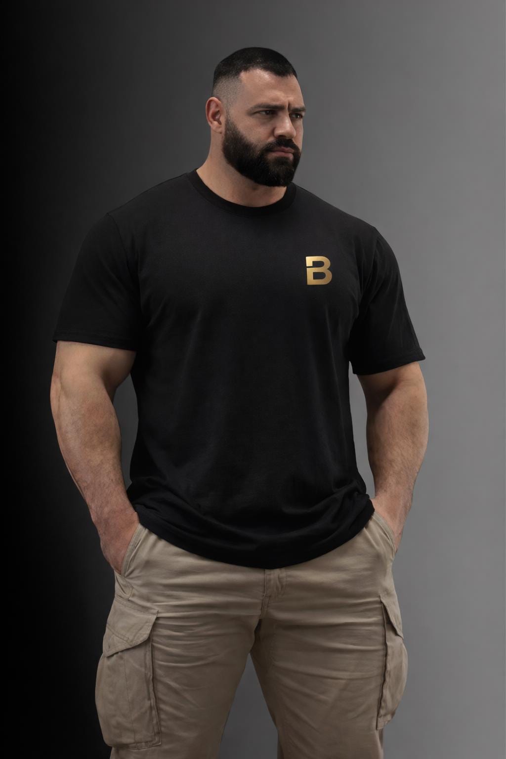 Minimalist Gold B Logo T-Shirt