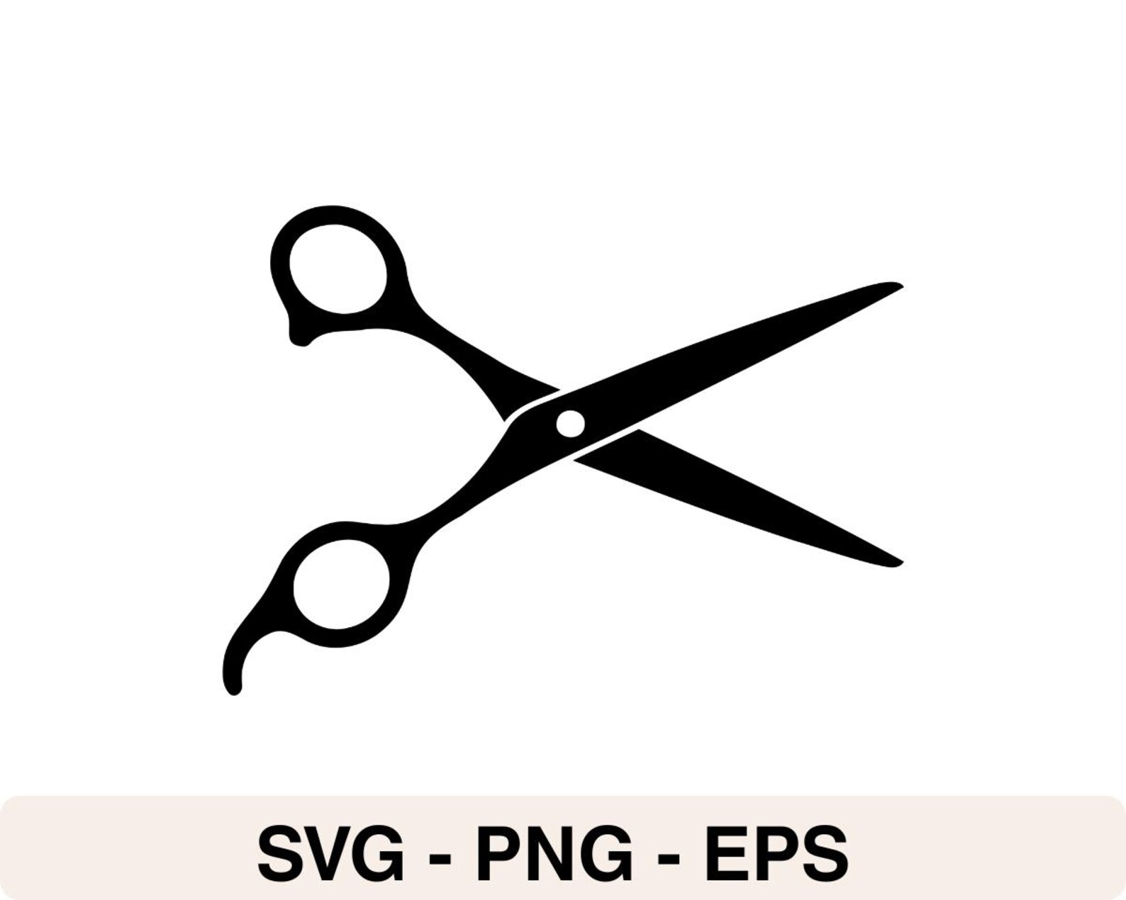 Barber Scissors SVG Bundle – Hair Cutting Shears Silhouette Clipart ...