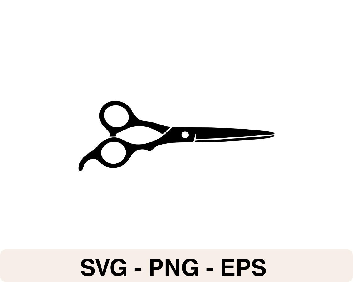 Barber Scissors SVG Bundle – Hair Cutting Shears Silhouette Clipart ...