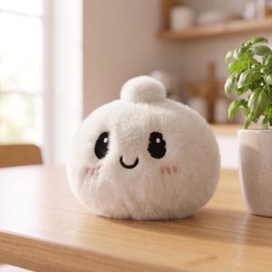 New Kawaii Bun Plush Toy Squishy Stress Relief Cute Xiao Long Bao Doll Anti Stress Squeeze Toy Girls Gift Keychain Soft Hanging Plush