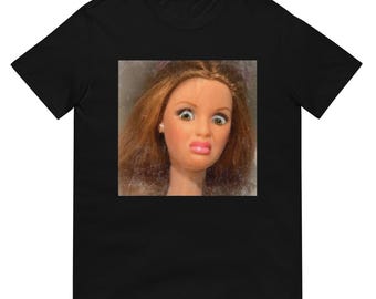 Funny Disgusting Doll face Meme T-Shirt.