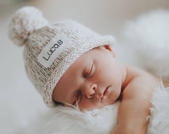 personalized newborn beanie